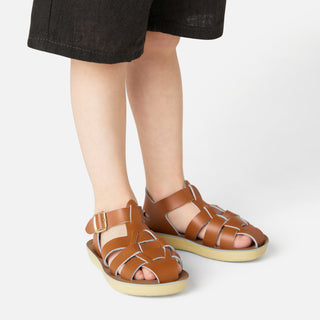 Shark Fisherman Tan Kids Sandal - All Kids Sandals - Salt-Water Sandals UK