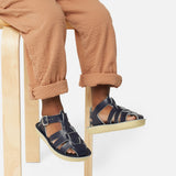 Shark Fisherman Navy Kids Sandal - All Kids Sandals - Salt-Water Sandals UK