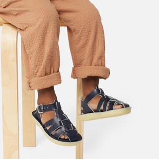 Shark Fisherman Navy Kids Sandal - All Kids Sandals - Salt-Water Sandals UK