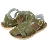 Shark Fisherman Olive Kids Sandal - All Kids Sandals - Salt-Water Sandals UK