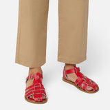 Fisherman Shark Original Red Kids Sandal - Kids Closed Toe Fisherman Sandals - Salt-Water Sandals UK