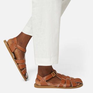 Shark Original Fisherman Tan Womens Sandal - Women's Fisherman Shark Original Sandals - Salt-Water Sandals UK