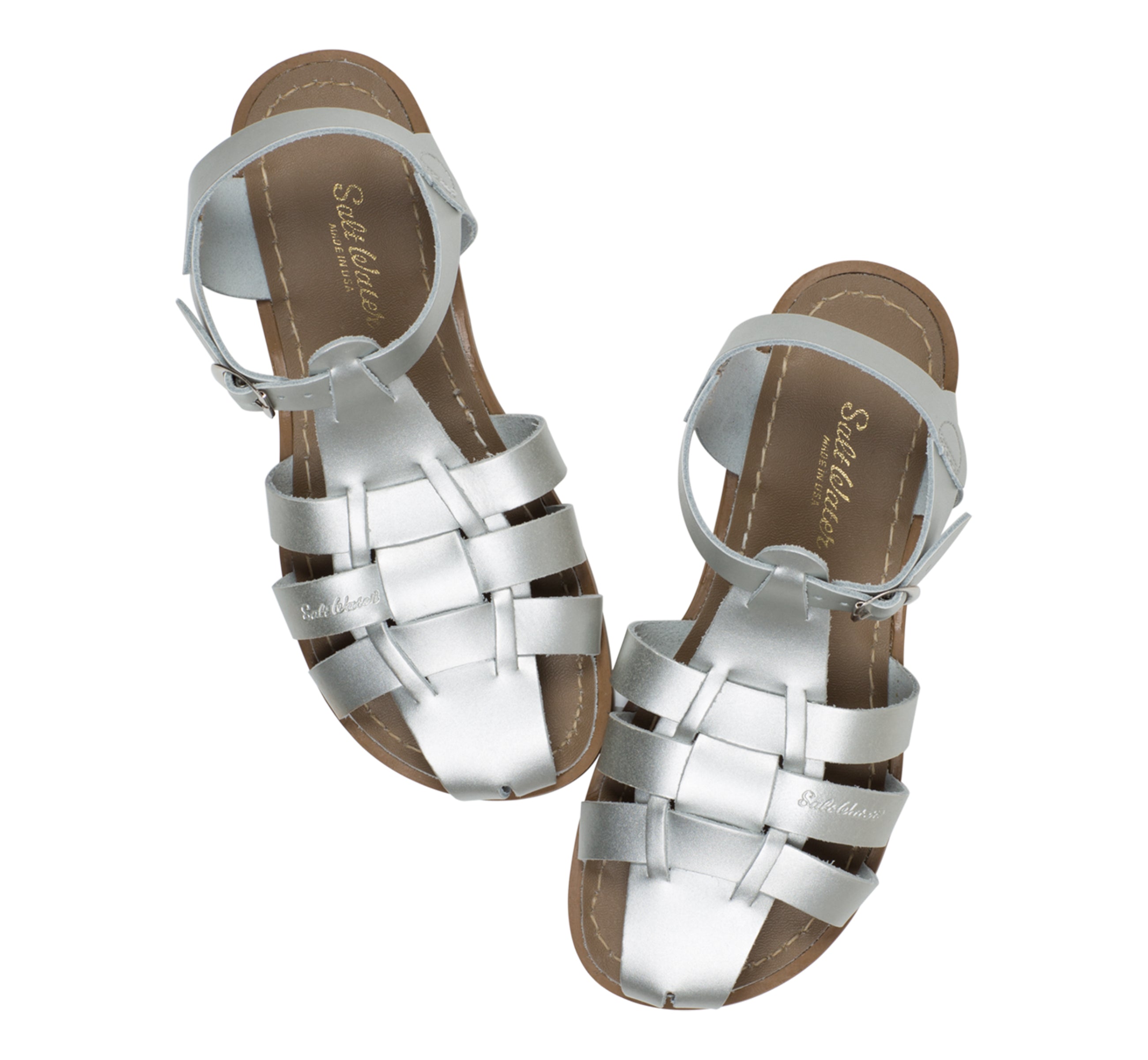 Fisherman Shark Original Silver Kids Sandal - Salt-Water Sandals UK