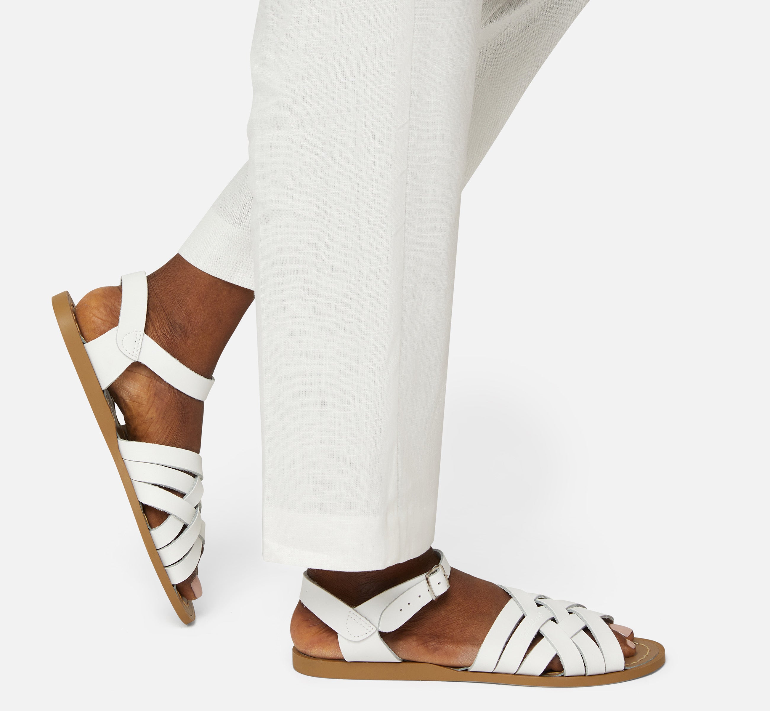 Retro White Womens Sandal - Salt-Water Sandals UK