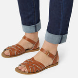 Retro Tan Womens Sandal - Women's Ankle Strap Sandals - Salt-Water Sandals UK