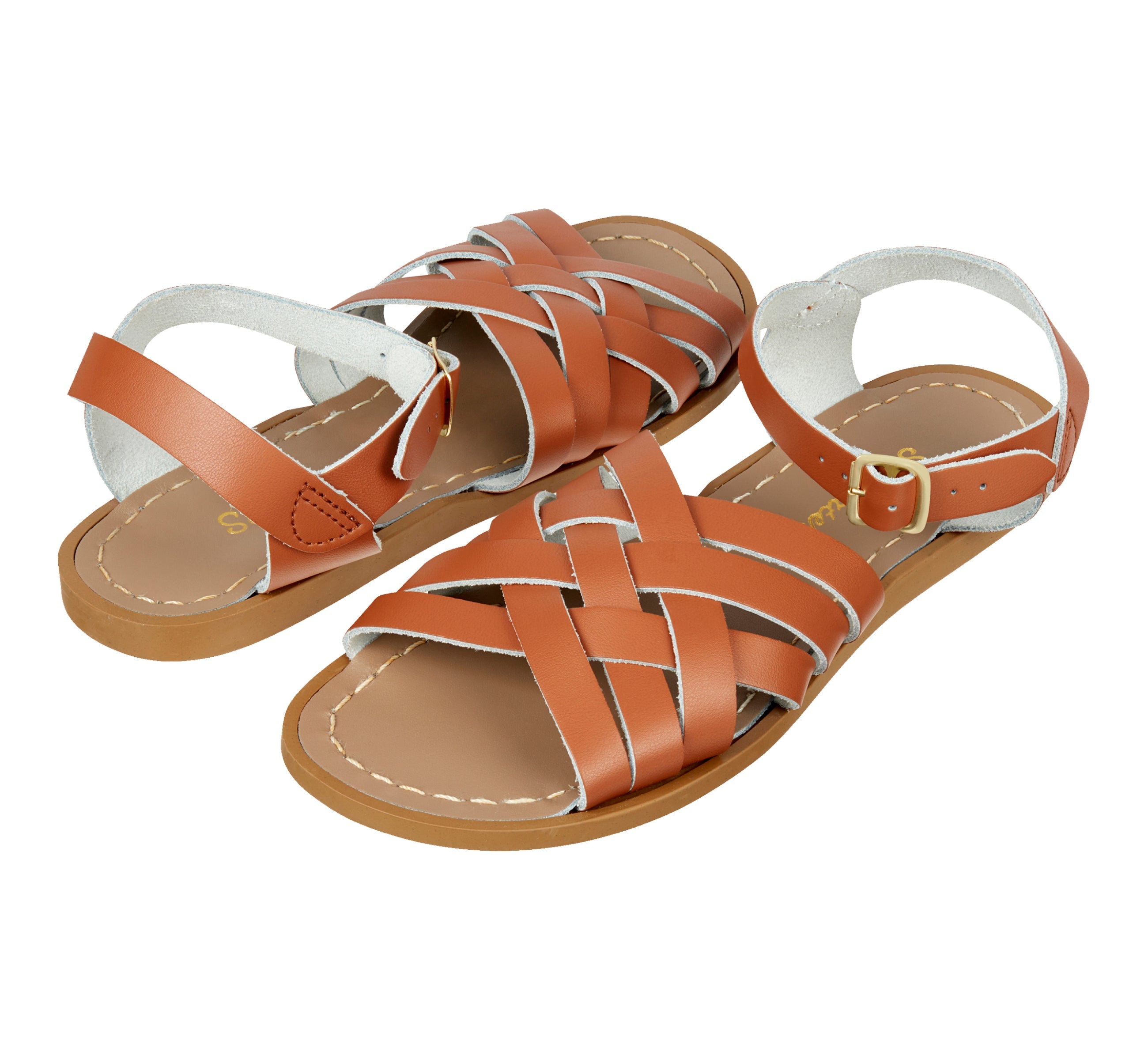 Retro Tan Kids Sandal - Salt-Water Sandals UK