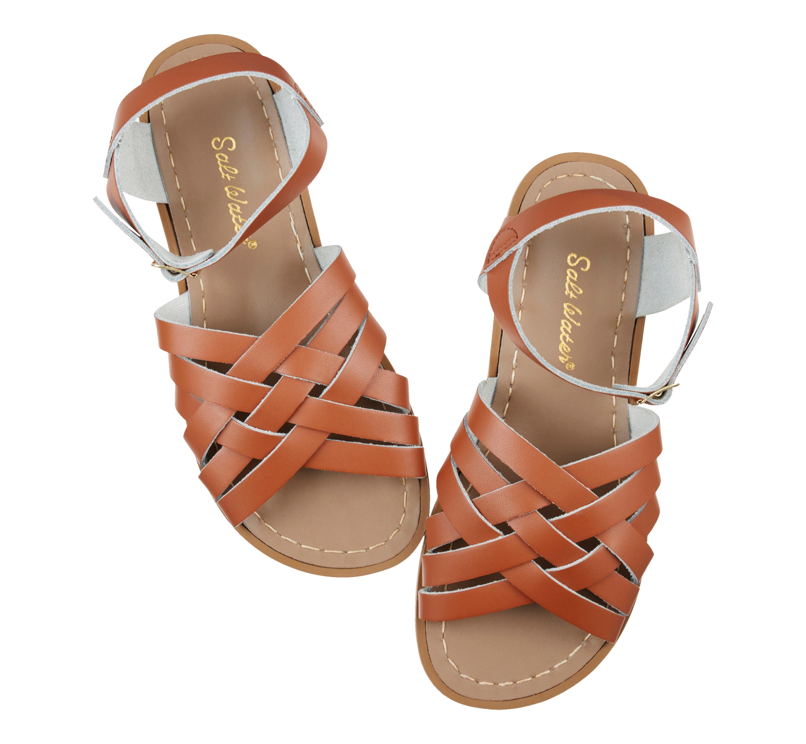 Retro Tan Kids Sandal - Salt-Water Sandals UK