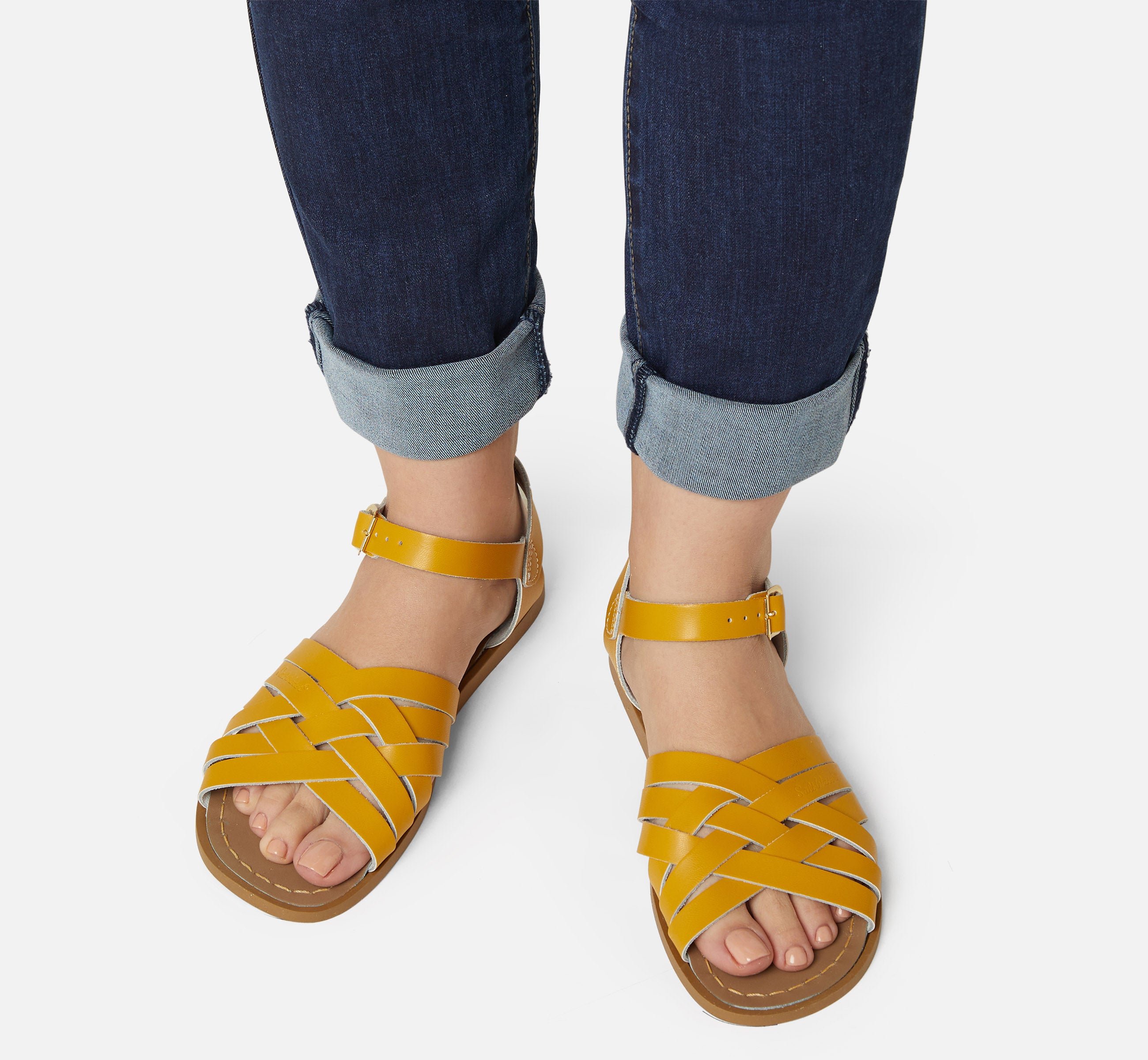 Retro Mustard Womens Sandal