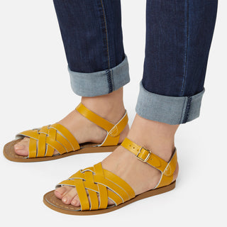 Retro Mustard Womens Sandal - Salt-Water Sandals UK