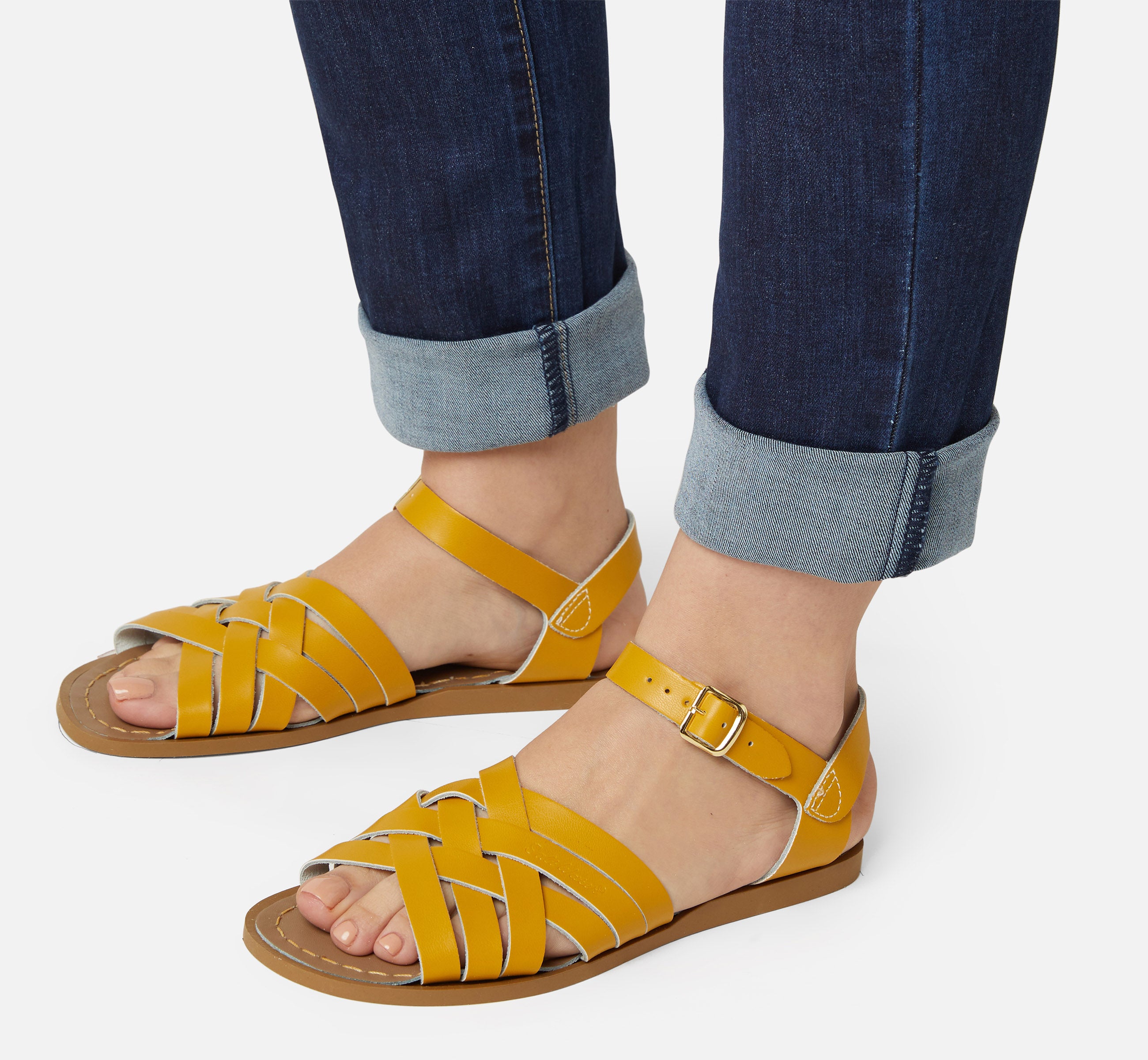 Retro Mustard Womens Sandal