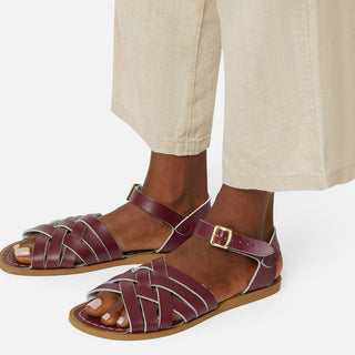 Retro Claret Womens Sandal - All Womens Sandals - Salt-Water Sandals UK