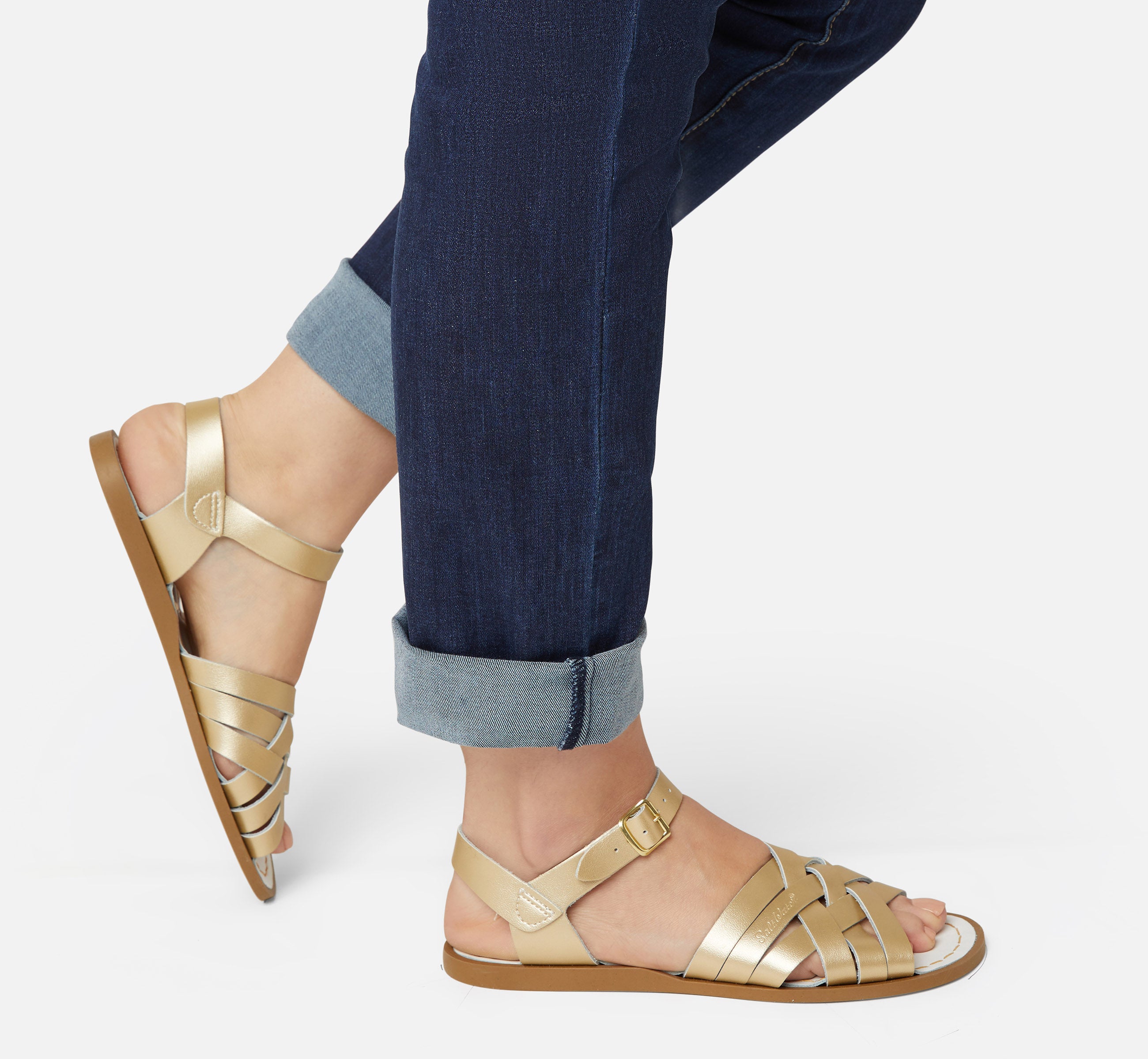Retro Gold Womens Sandal