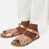 Retro Rose Gold Womens Sandal - Salt-Water Sandals UK