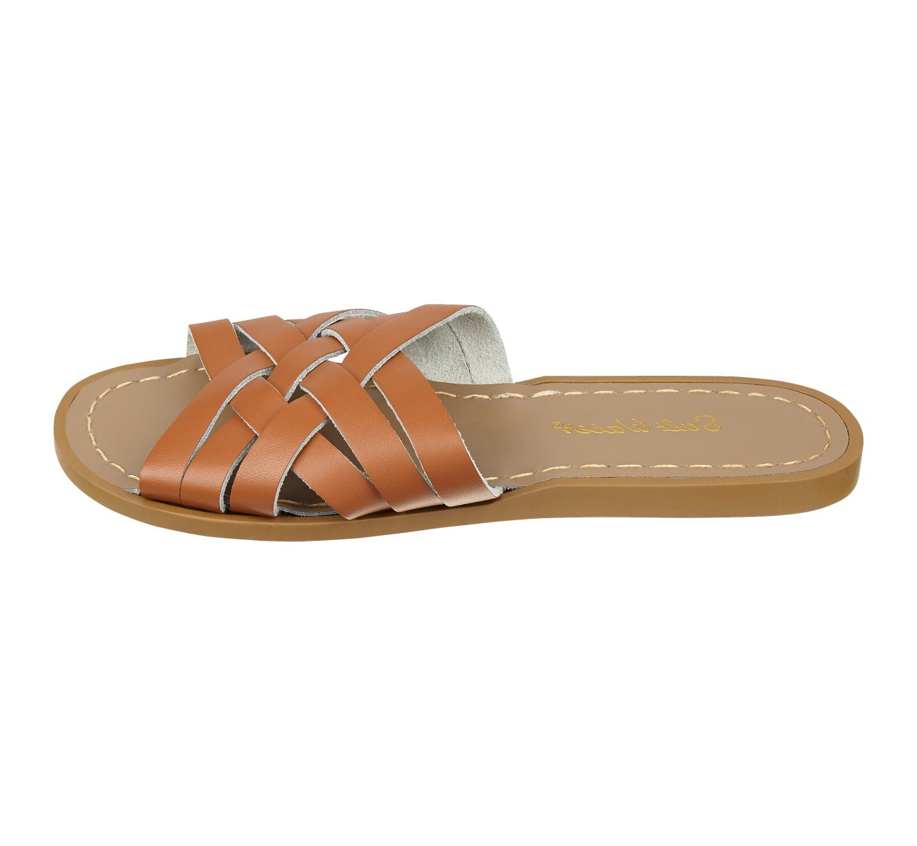 Retro Slide Tan Womens Sandal - Salt-Water Sandals UK