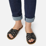 Retro Slide Black Womens Sandal - Women's Slider Sandals - Salt-Water Sandals UK
