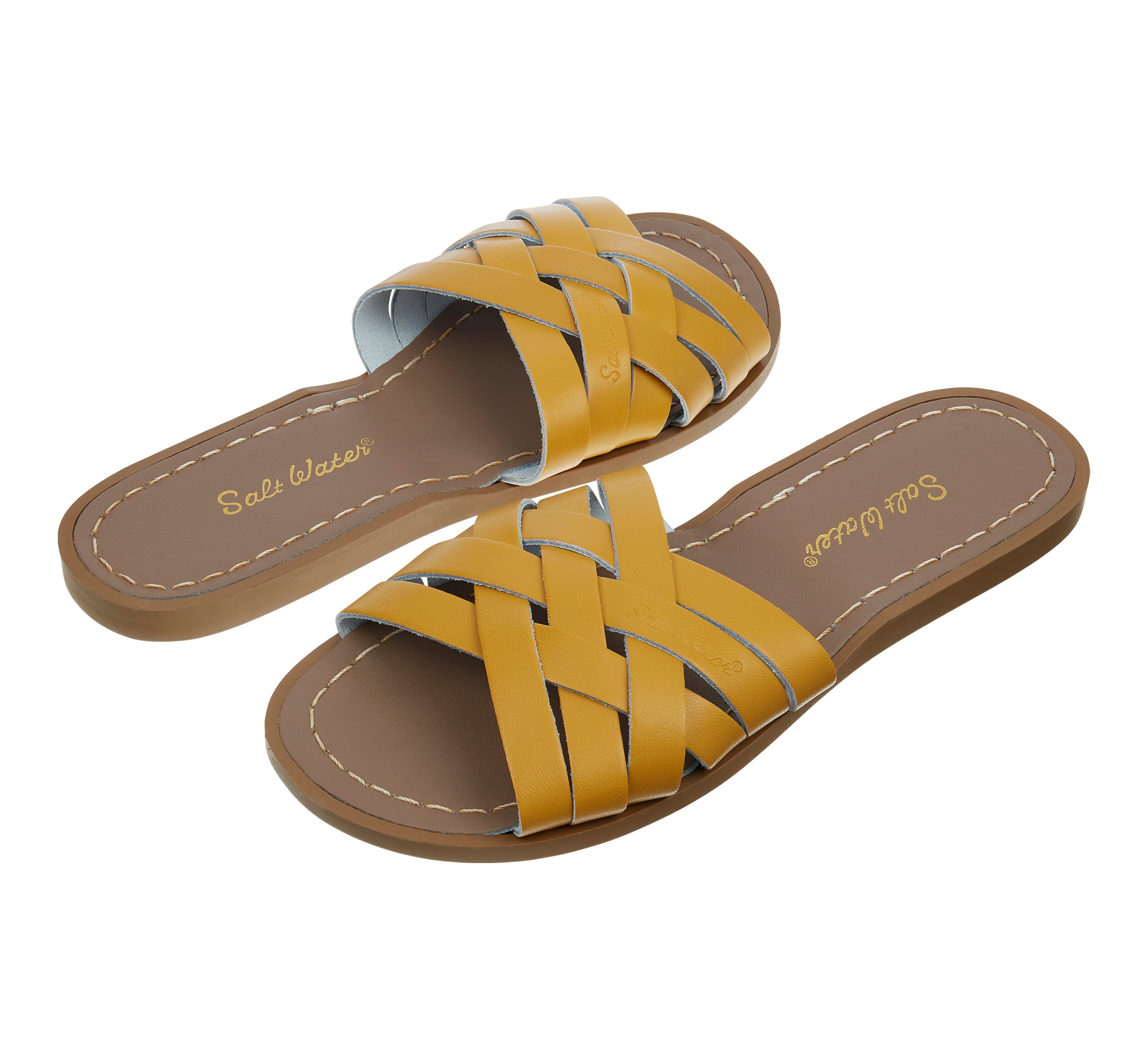 Retro Slide Mustard Womens Sandal