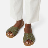 Retro Slide Olive Womens Sandal - Women's Slider Sandals - Salt-Water Sandals UK