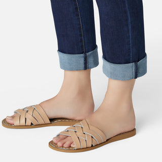 Retro Slide Latte Womens Sandal - Women's Slider Sandals - Salt-Water Sandals UK