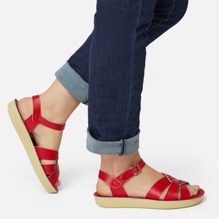 Swimmer Red Womens Sandal - Women's Ankle Strap Sandals - Salt-Water Sandals UK