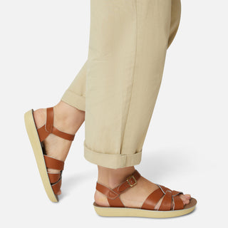 Swimmer Tan Womens Sandal - Women's Ankle Strap Sandals - Salt-Water Sandals UK