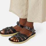 Swimmer Black Womens Sandal - Women's Ankle Strap Sandals - Salt-Water Sandals UK