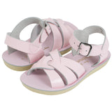 Swimmer Shiny Pink Kids Sandal - Kids Narrow Fit Sandals - Salt-Water Sandals UK