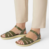 Swimmer Olive Womens Sandal - Women's Ankle Strap Sandals - Salt-Water Sandals UK