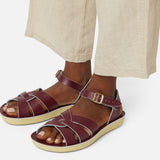 Swimmer Claret Womens Sandal - Women's Ankle Strap Sandals - Salt-Water Sandals UK
