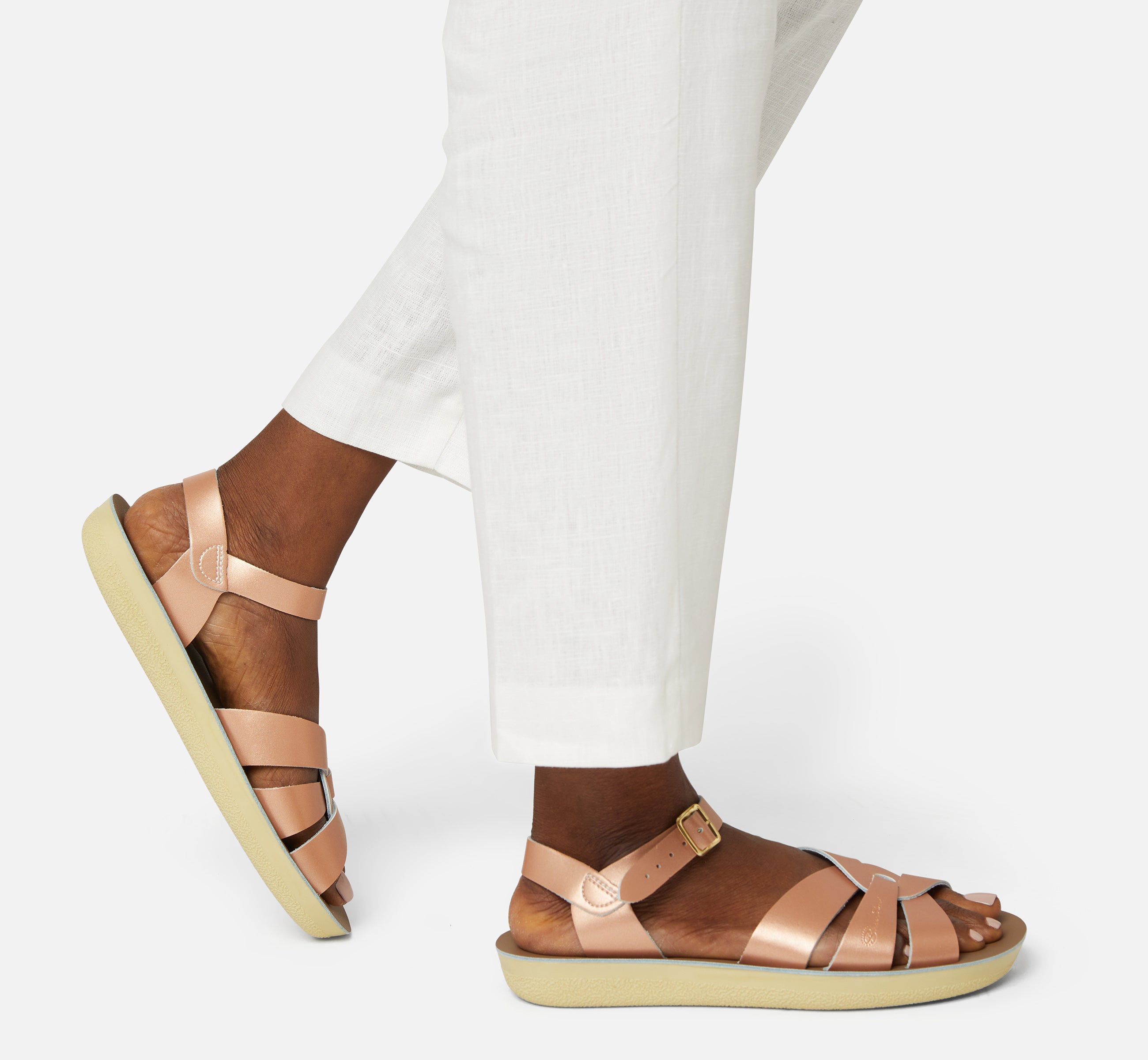Swimmer Rose Gold Womens Sandal - Salt-Water Sandals UK