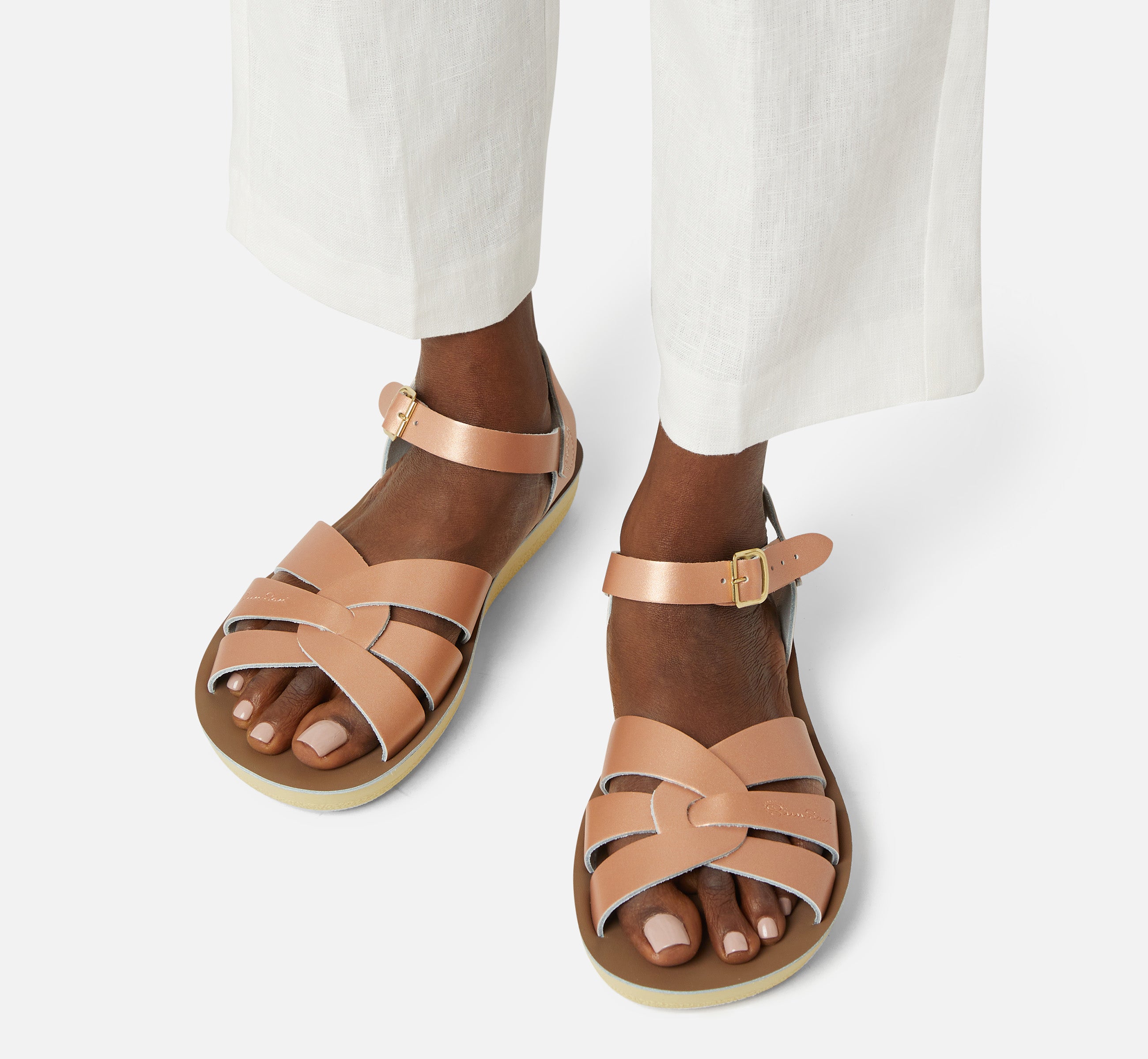 Swimmer Rose Gold Womens Sandal - Salt-Water Sandals UK