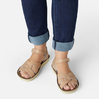 Swimmer Latte Womens Sandal - Women's Ankle Strap Sandals - Salt-Water Sandals UK