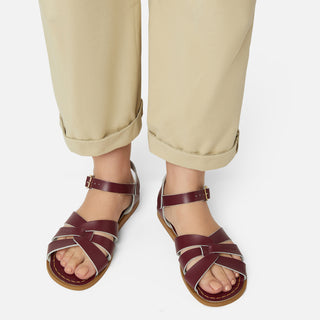 Original Claret Womens Sandal - Women's Ankle Strap Sandals - Salt-Water Sandals UK