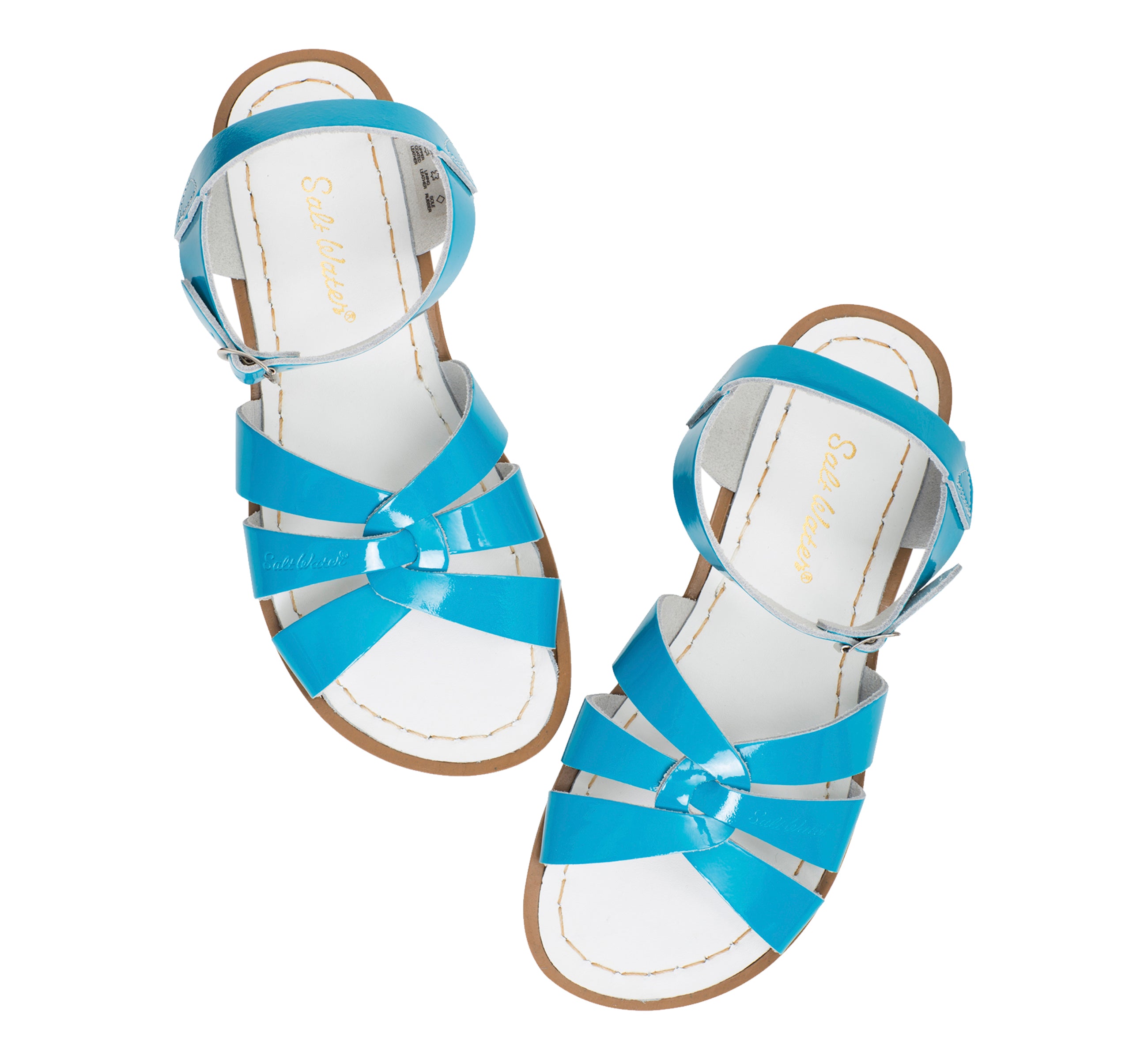 Original Shiny Turquoise Kids Sandal - Salt-Water Sandals UK