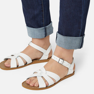 Original White Womens Sandal - Women's Ankle Strap Sandals - Salt-Water Sandals UK