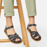 Original Black Kids Sandal - Kids Vulcanised Sole Sandals - Salt-Water Sandals UK