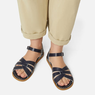 Original Navy Womens Sandal - Women's Ankle Strap Sandals - Salt-Water Sandals UK