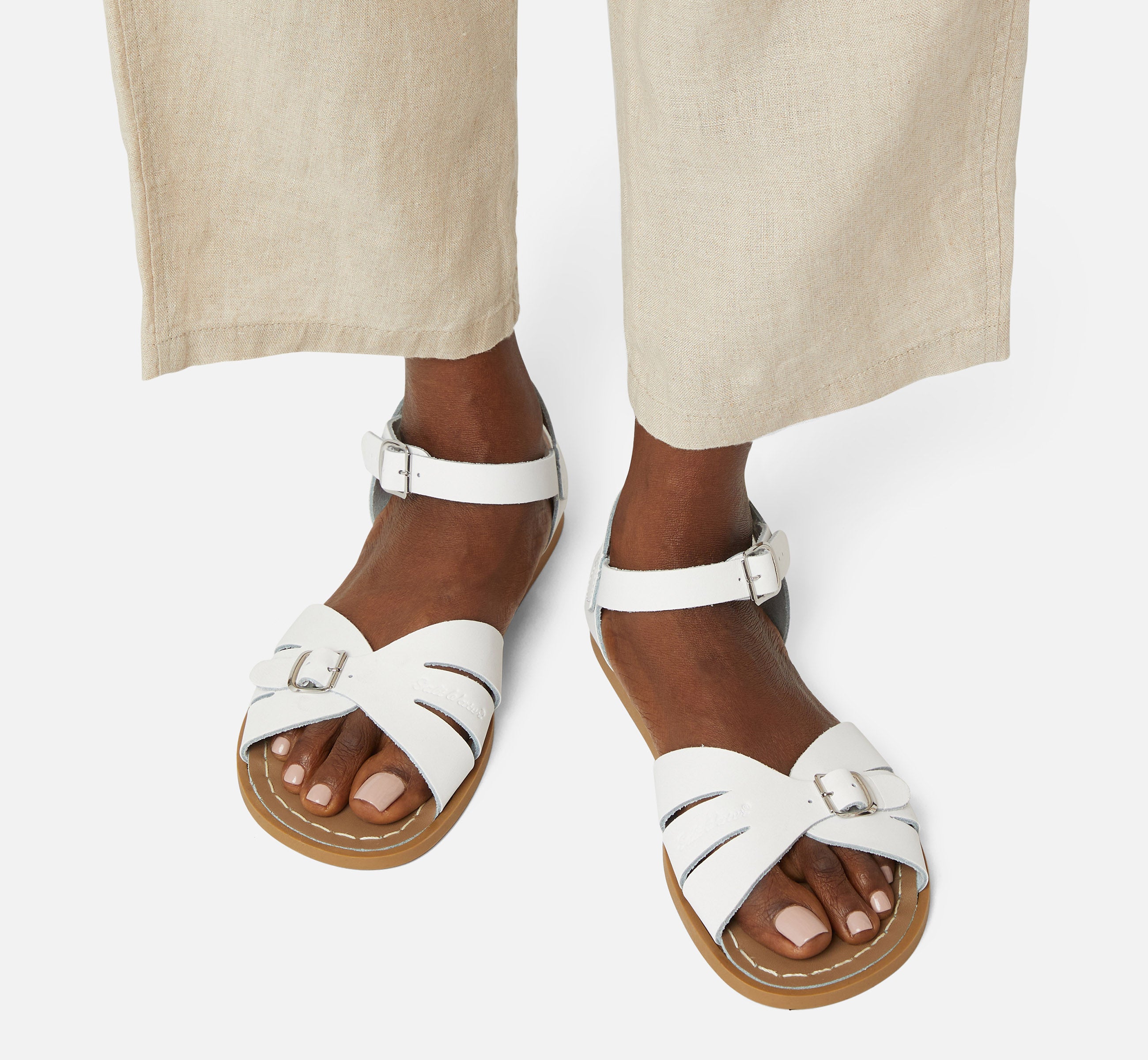 Classic White Womens Sandal - Salt-Water Sandals UK