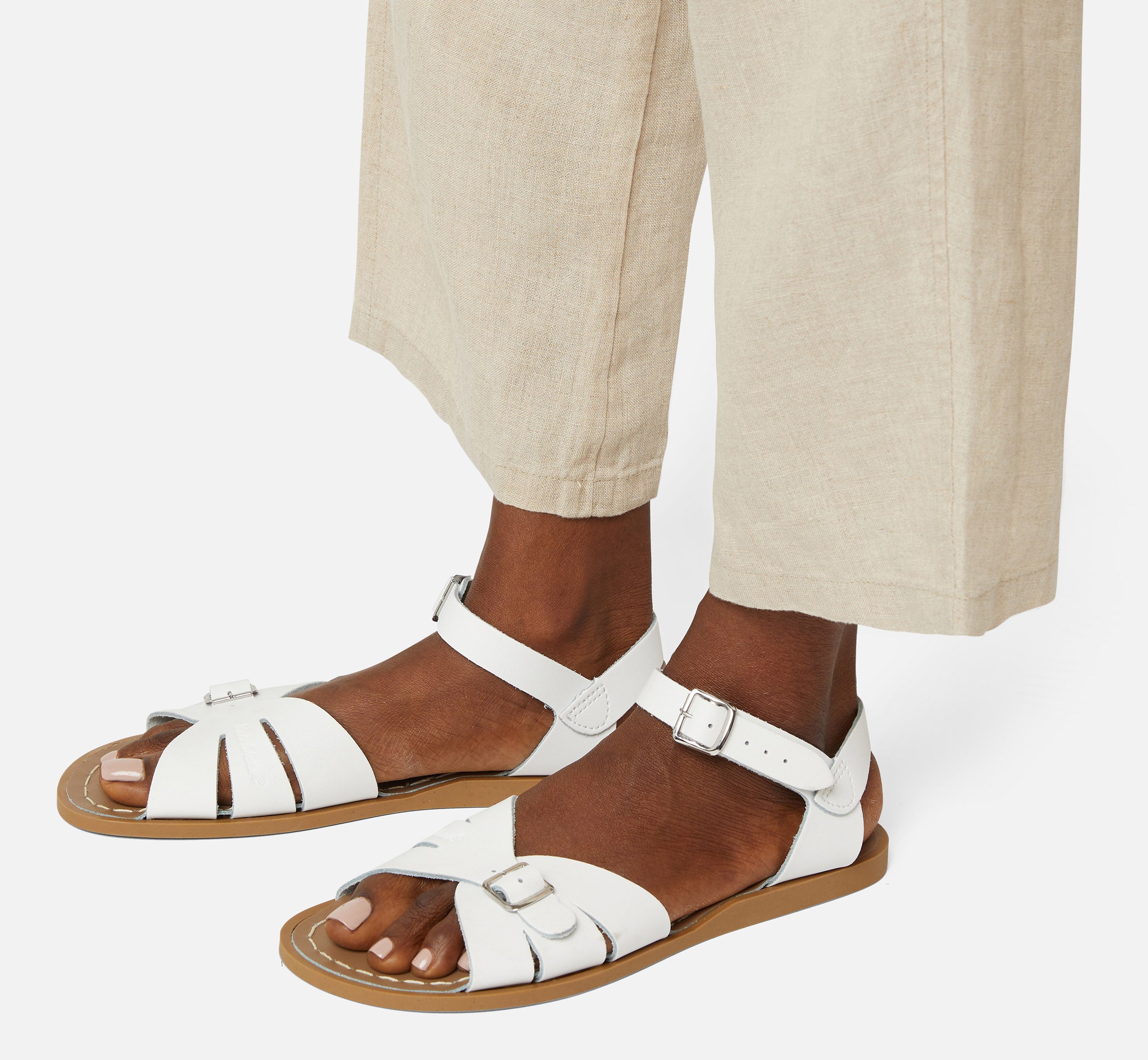 Classic White Womens Sandal - Salt-Water Sandals UK