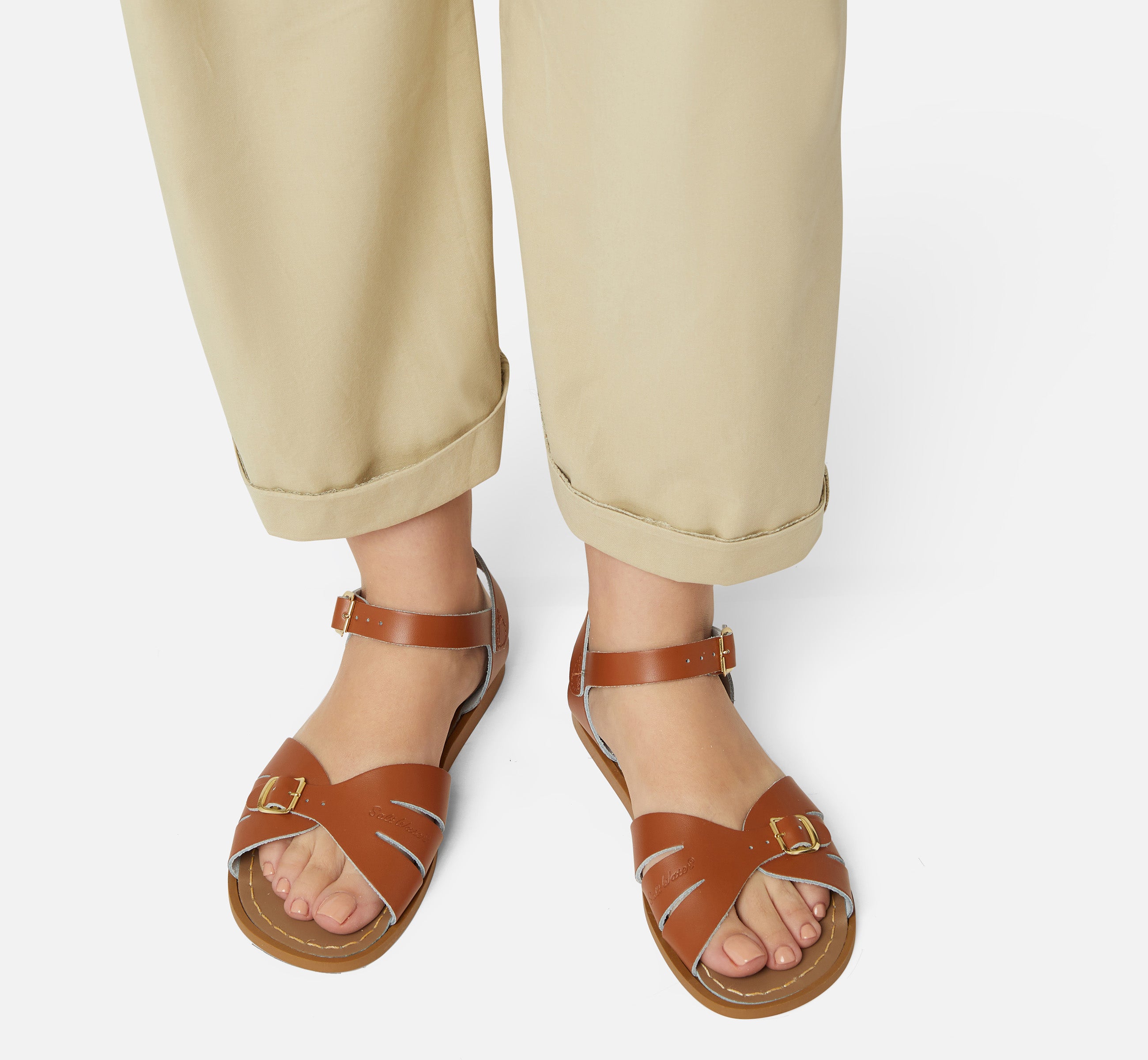 Classic Tan Womens Sandal - Salt-Water Sandals UK