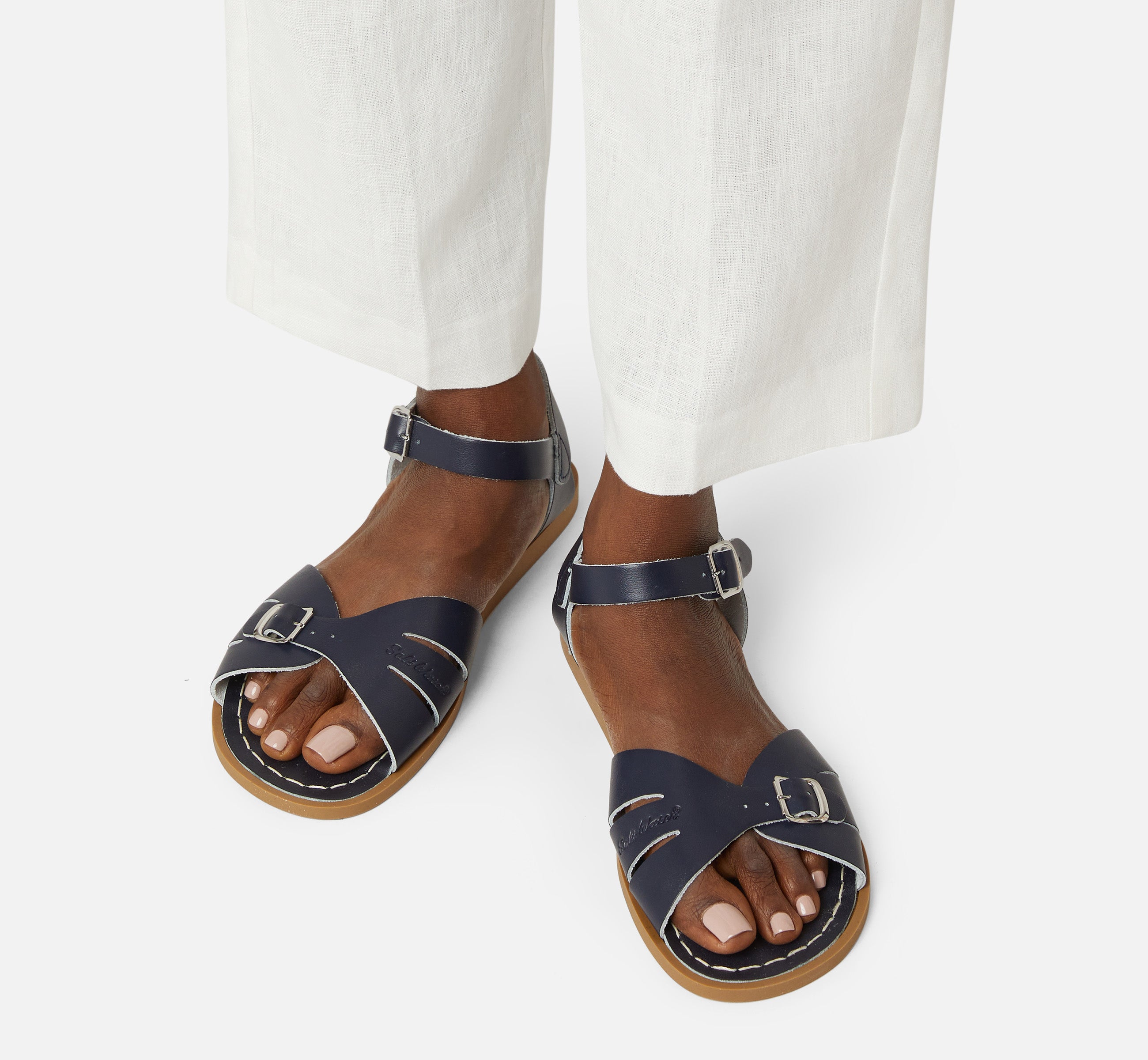 Classic Navy Womens Sandal - Salt-Water Sandals UK