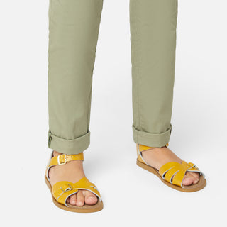 Classic Mustard Kids Sandal - Kids Double Buckle Sandals - Salt-Water Sandals UK