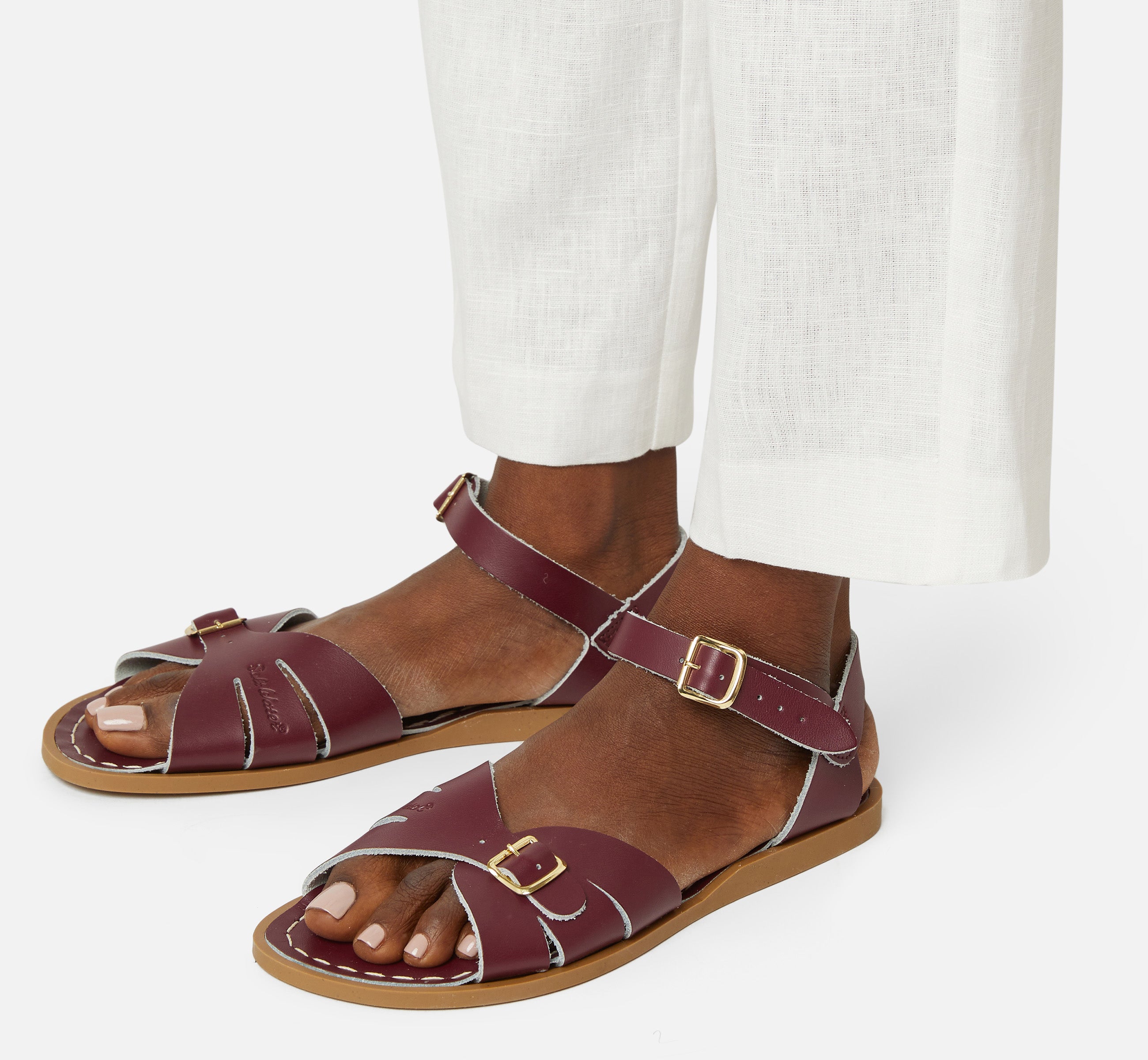 Classic Claret Womens Sandal - Salt-Water Sandals UK