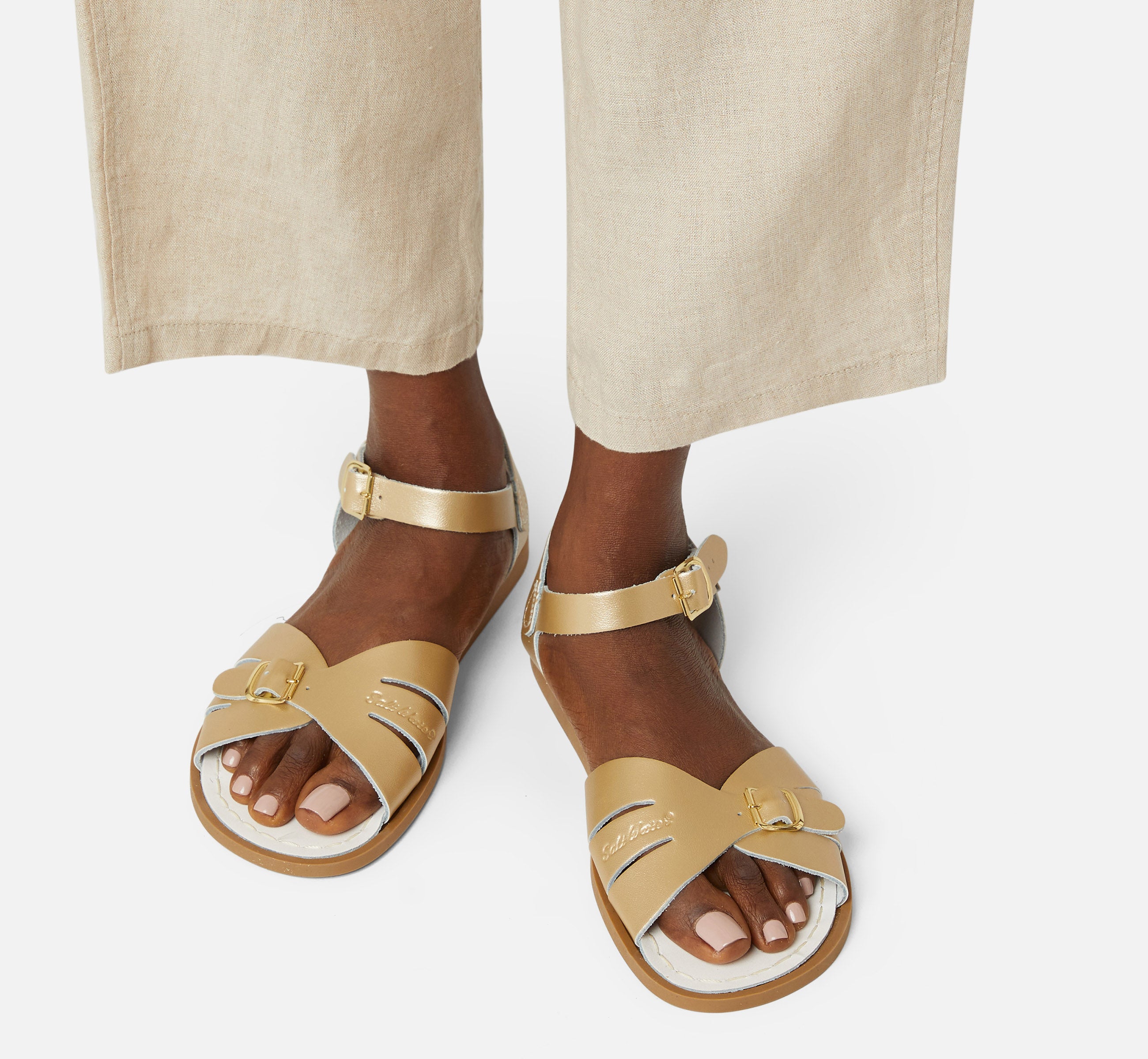 Classic Gold Womens Sandal - Salt-Water Sandals UK