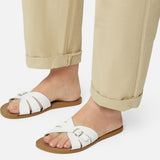Classic Slide White Womens Sandal - Women's Slider Sandals - Salt-Water Sandals UK