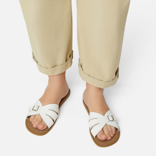 Classic Slide White Womens Sandal - Women's Slider Sandals - Salt-Water Sandals UK