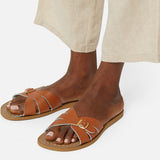 Classic Slide Tan Womens Sandal - Women's Slider Sandals - Salt-Water Sandals UK