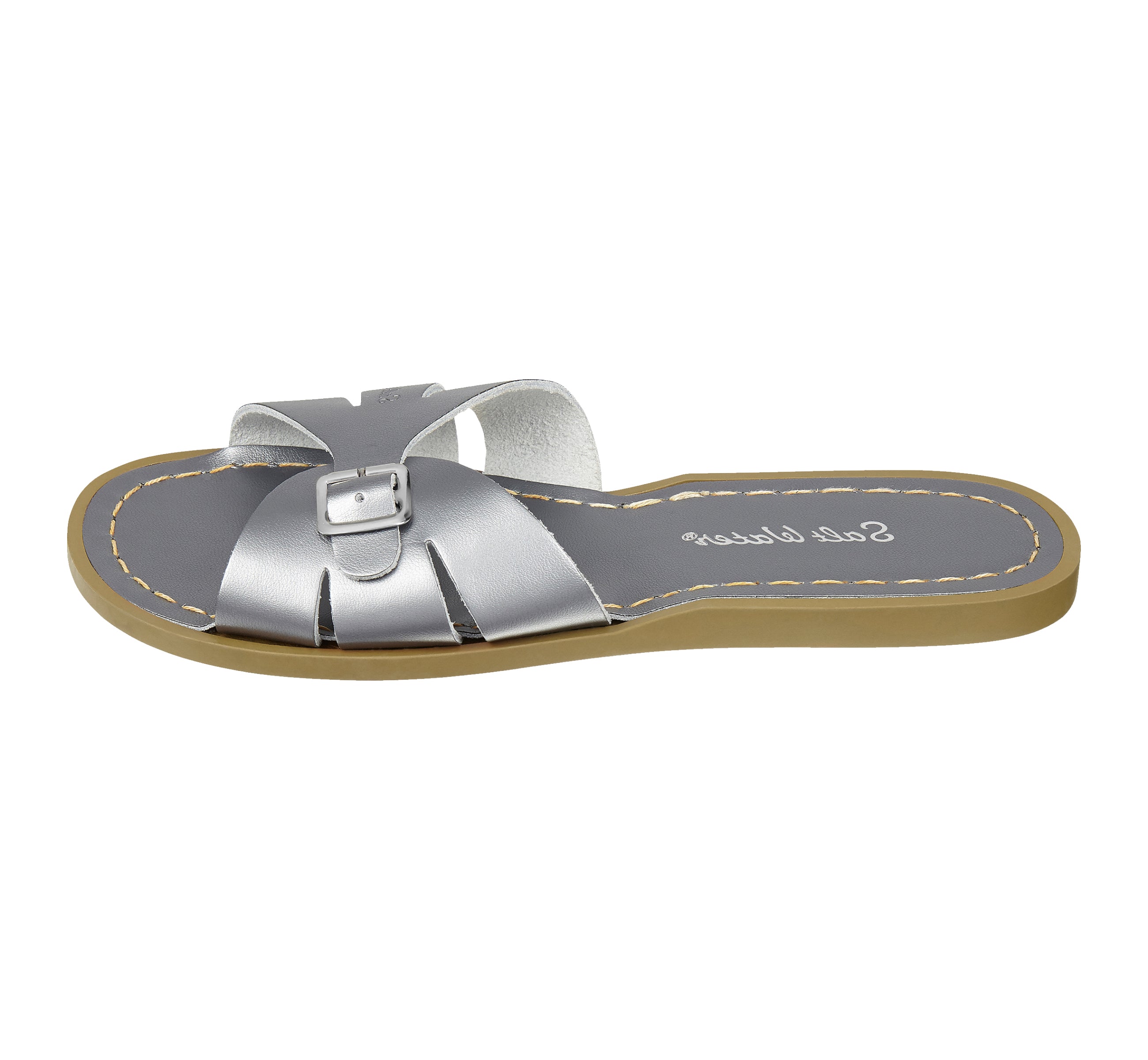 Classic Slide Pewter Womens Sandal - Salt-Water Sandals UK