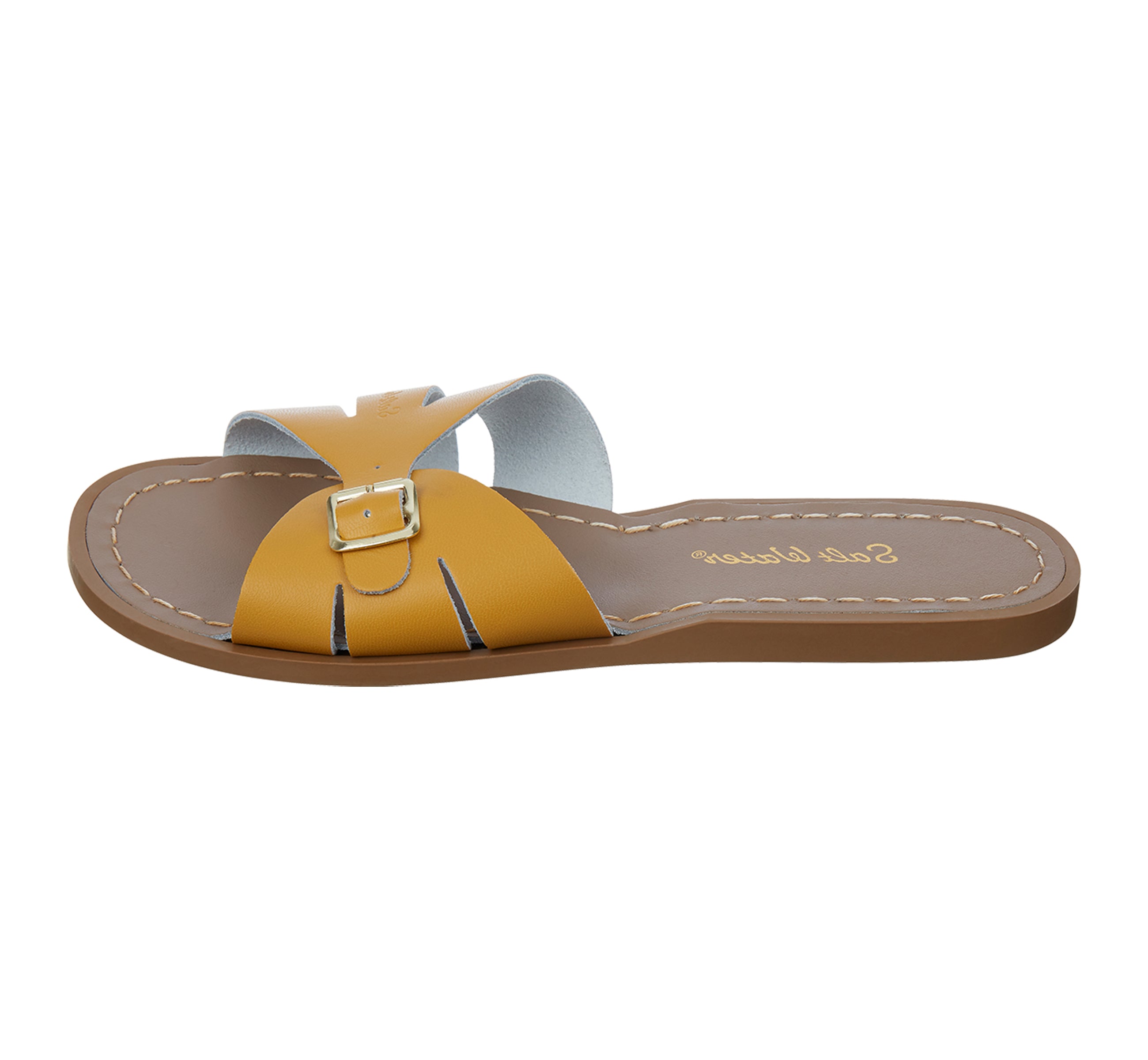 Classic Slide Mustard Womens Sandal - Salt-Water Sandals UK