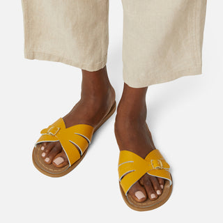 Classic Slide Mustard Womens Sandal - Women's Slider Sandals - Salt-Water Sandals UK
