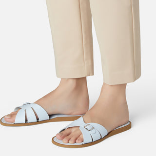 Classic Slide Light Blue Womens Sandal - Women's Blue and Navy Sandals - Salt-Water Sandals UK